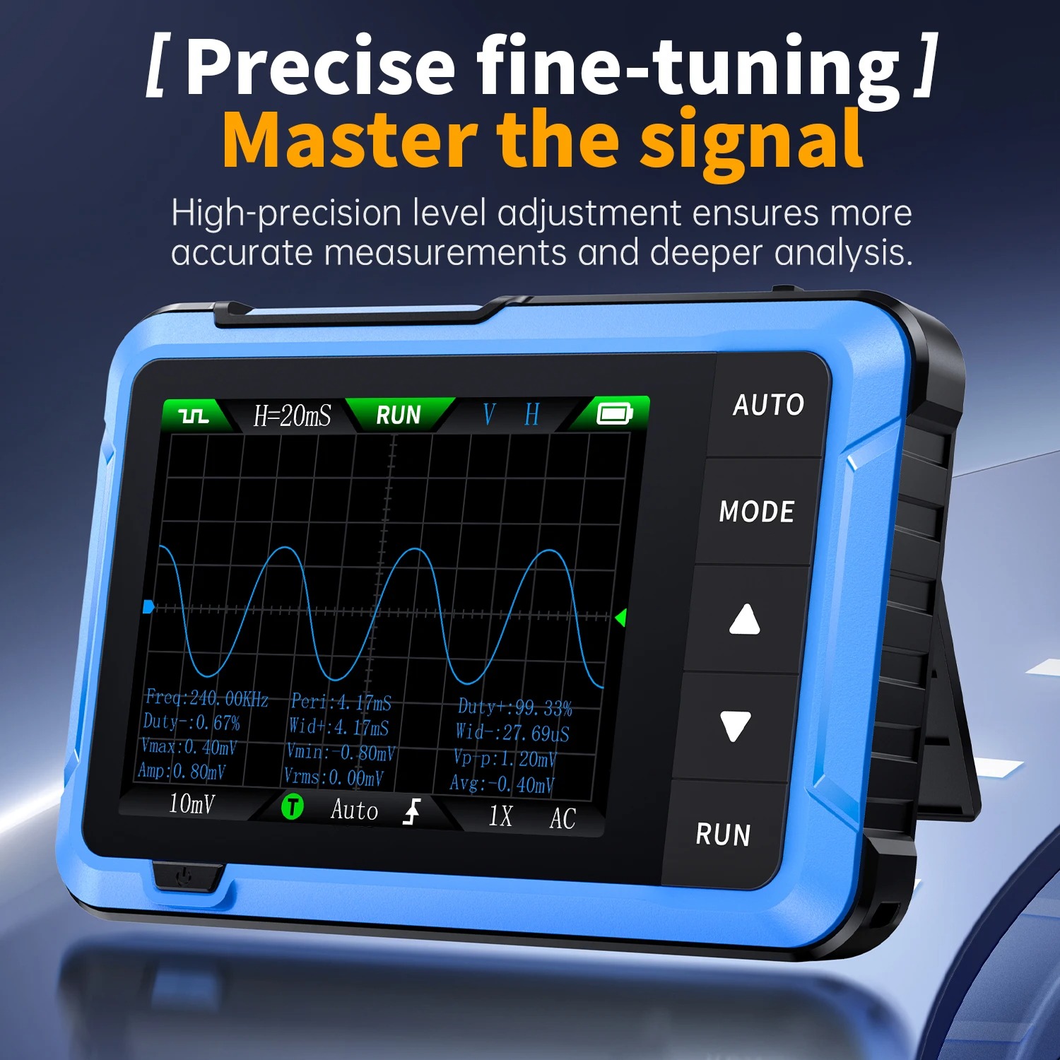 FNIRSI DSO510 New 10MHz Mini H - огляд і ціна Fnirsi Digital Oscilloscope Handheld