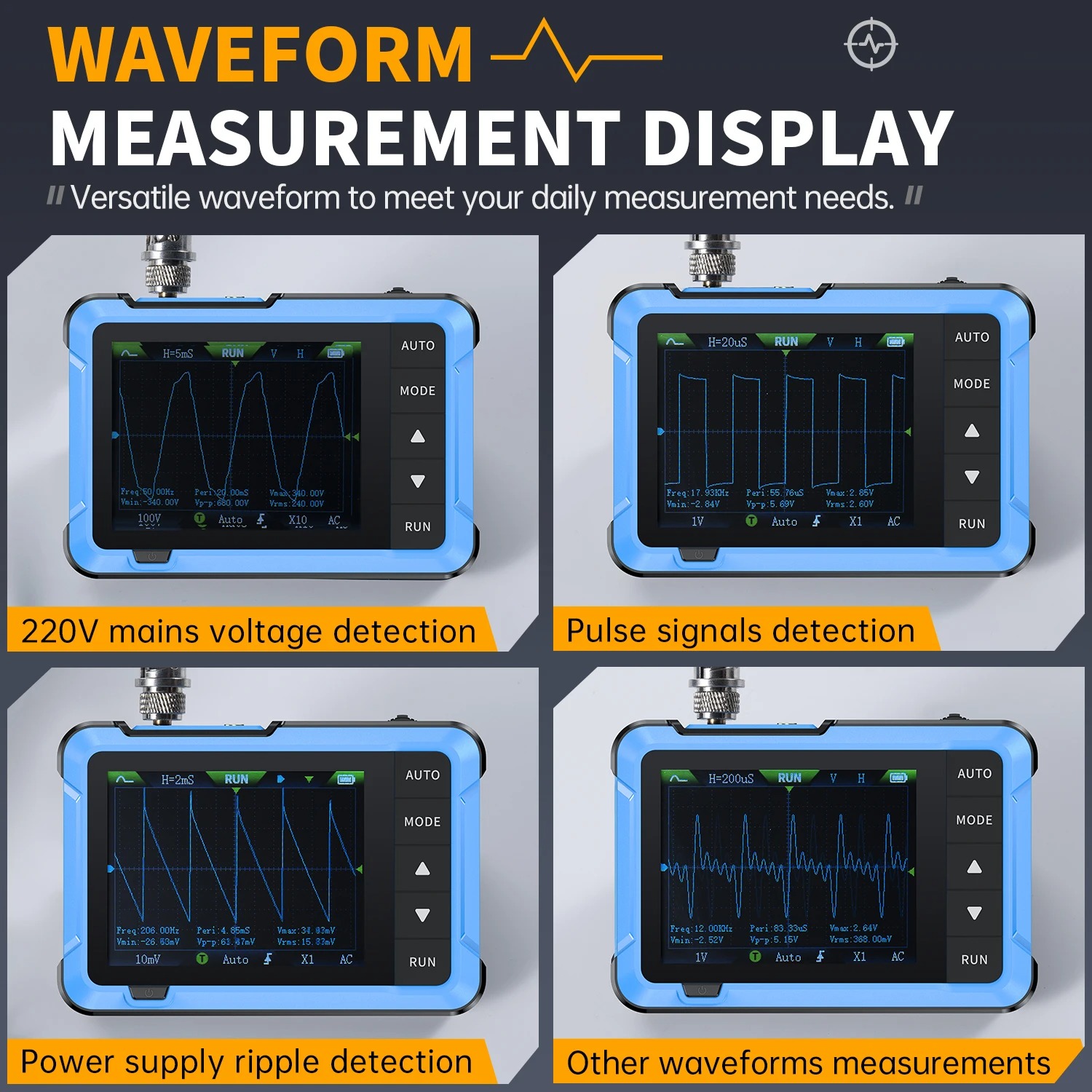 FNIRSI DSO510 New 10MHz Mini H - огляд і ціна Fnirsi Digital Oscilloscope Handheld
