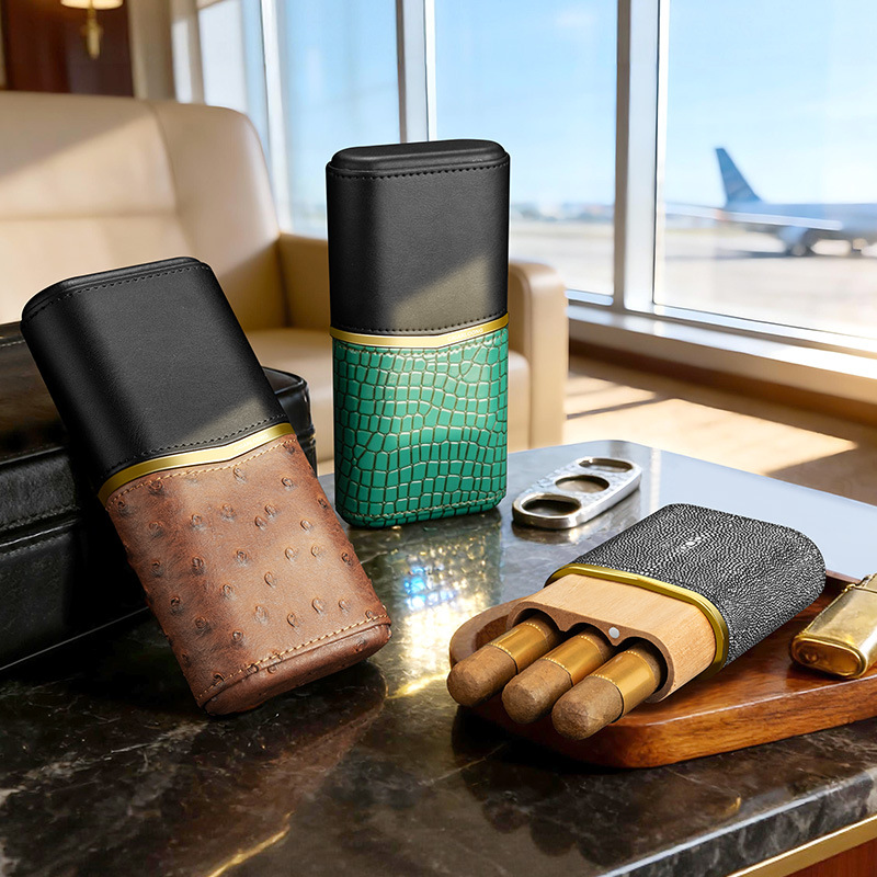 Leather Cigar Case﻿ Cedar Wood - огляд і ціна Packaging
