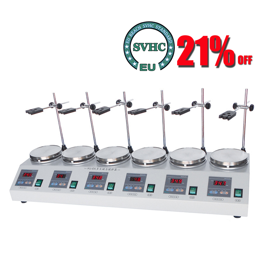 6-head Magnetic Heating Stirre - огляд і ціна Lab Magnetic Stirrer Hot Plate