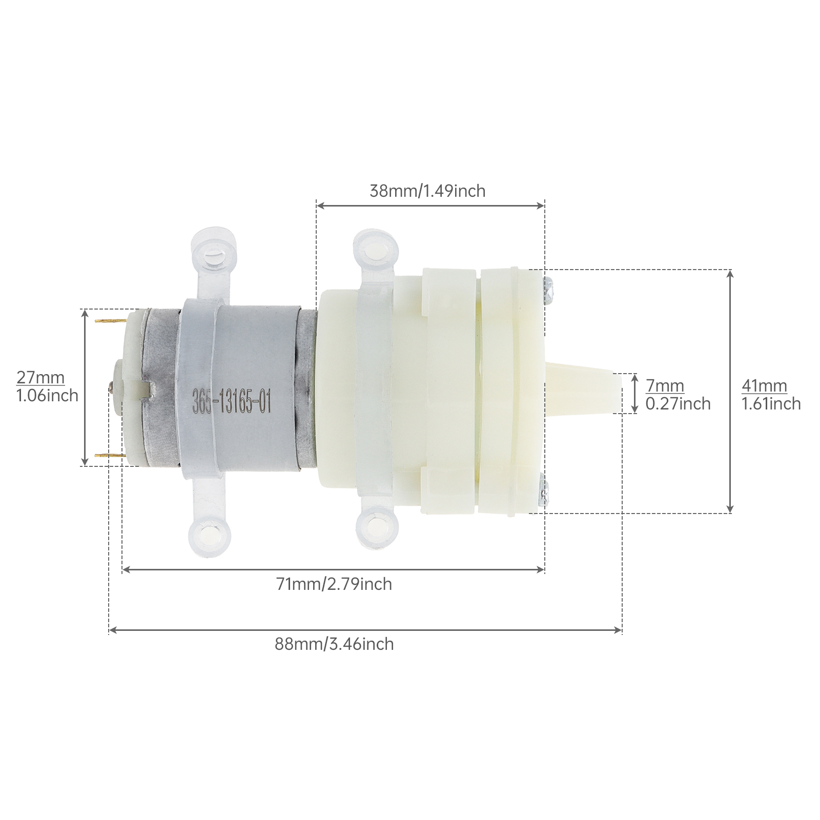 Micro Water Pump 365 DC Motor  - огляд і ціна Mini Peristaltic Pump 12V