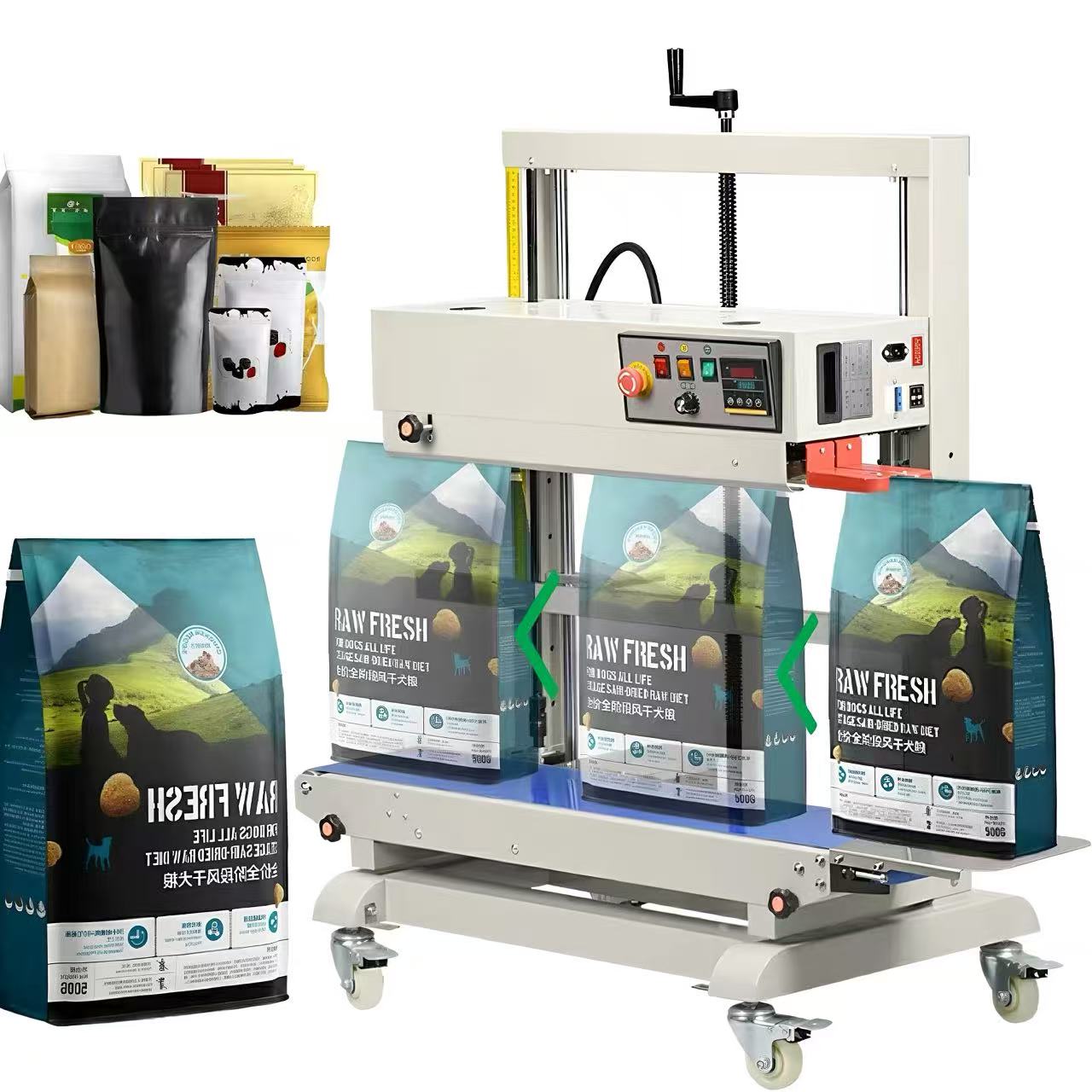 Vertical Continuous Band Seale - огляд і ціна Plastic Bag Impulse Heat Sealer