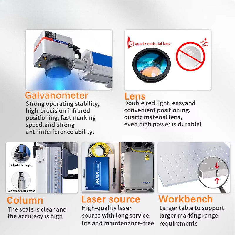 JUNFEI Jpt Raycus Galvo Co2 UV - огляд і ціна Fiber Laser Marking Machine 30W