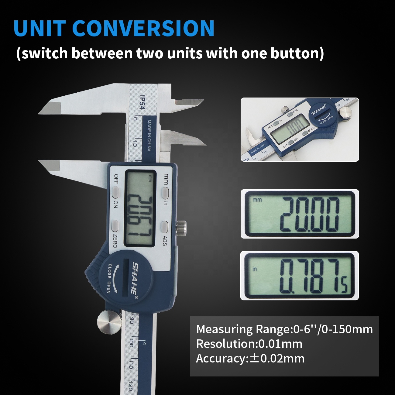 IP54 0-150mm Digital Vernier C - огляд і ціна Digital Caliper 150Mm Stainless Steel