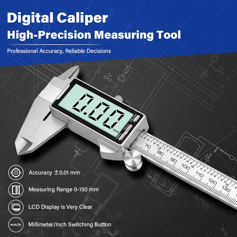 New 150mm 6 Inch Stainless Ste - огляд і ціна Digital Caliper 150Mm Stainless Steel