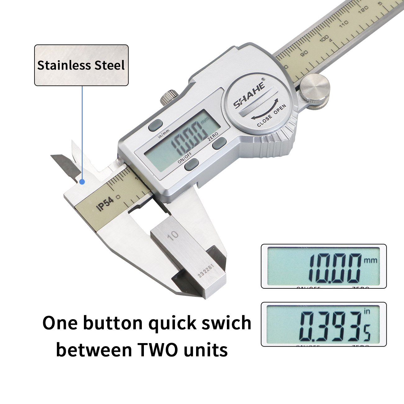 Shahe Calipers 0-150 MM Vernie - огляд і ціна Digital Caliper 150Mm Stainless Steel