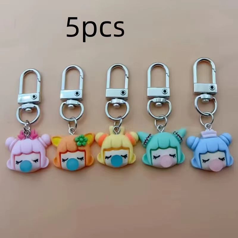 5pcs resin girl keychain, suit - огляд і ціна Packaging