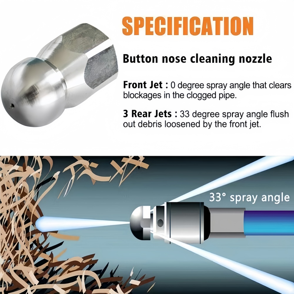 0.5~50m Sewer Cleaning Hose Hi - огляд і ціна Vacuum Chamber Kit With Pump