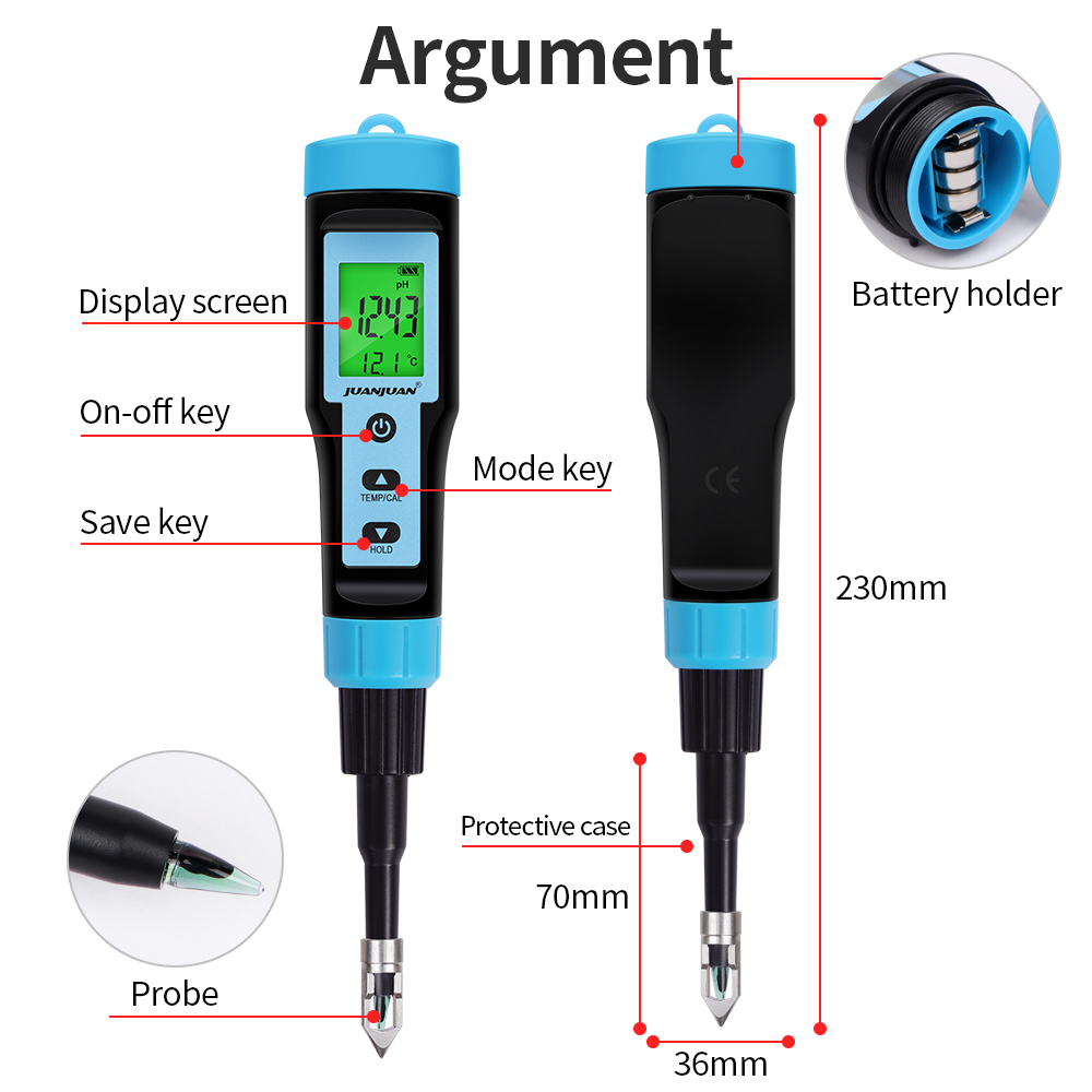 Food PH Meter with Stainless S - огляд і ціна Ph Meter Digital Water Tester