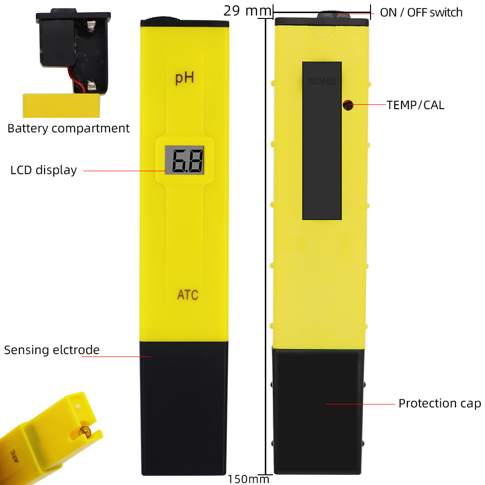 Digital PH Meter Pocket Pen Wa - огляд і ціна Ph Meter Digital Water Tester