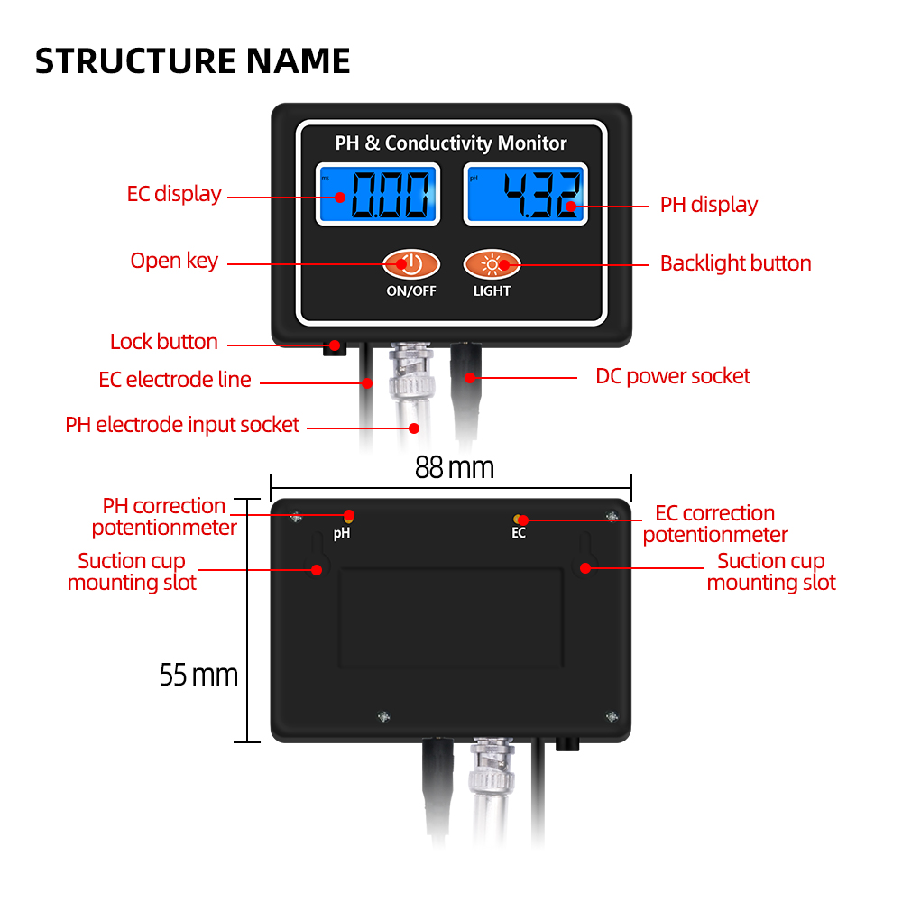 Digital Water Quality Meter 2  - огляд і ціна Ph Meter Digital Water Tester