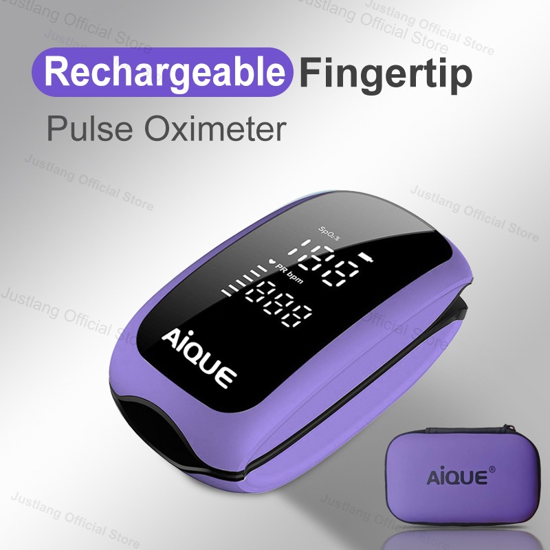 AiQUE Purple Rechargeable Oxim - огляд і ціна Pulse Oximeter Fingertip Rechargeable
