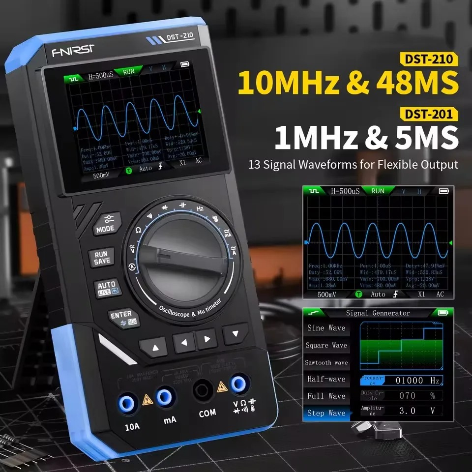 DST210 3-in-1 Digital Multimet - огляд і ціна Fnirsi Digital Oscilloscope Handheld